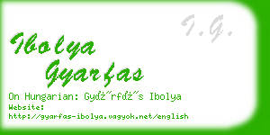 ibolya gyarfas business card